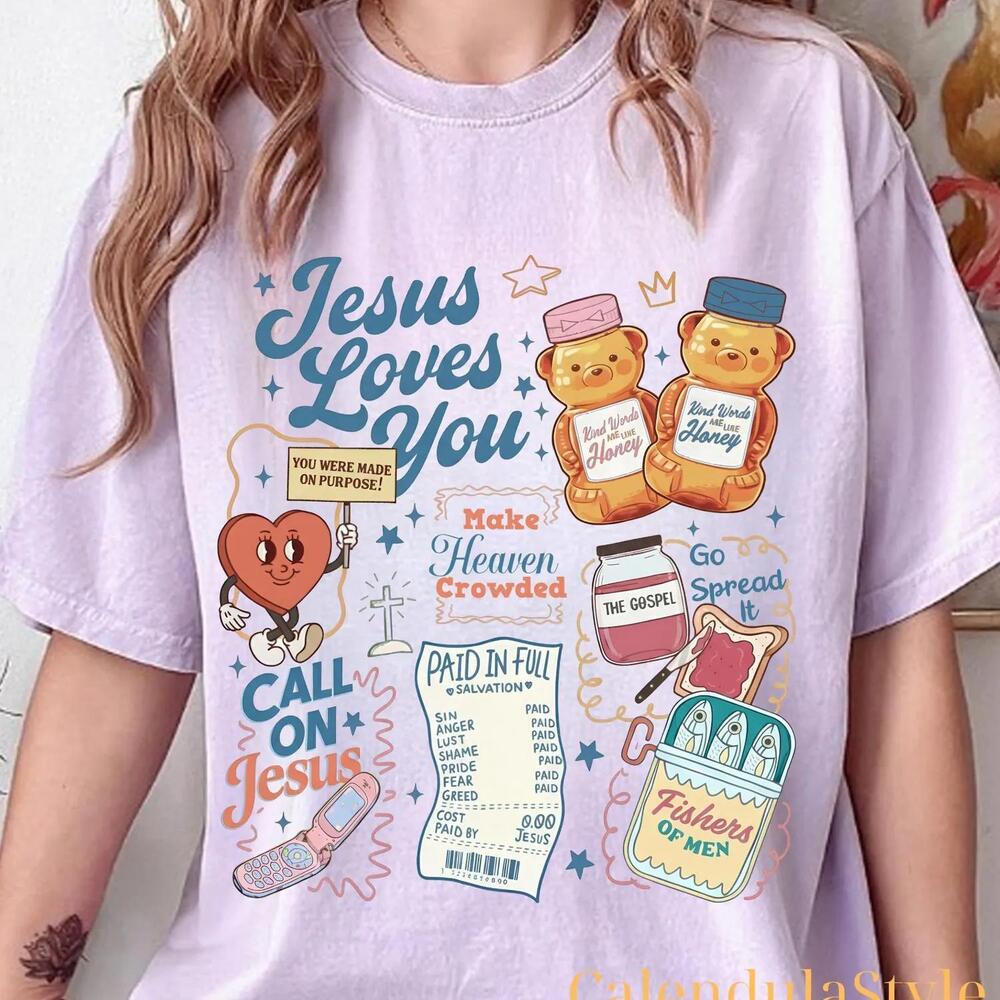 Jesus Loves You Shirt, Christian Easter T-Shirt, Christian Easter Gift